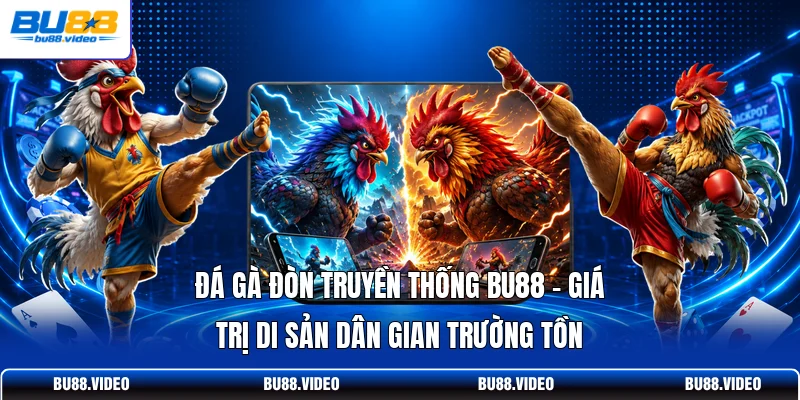 Đá gà đòn truyền thống Bu88 - Giá trị di sản dân gian trường tồn