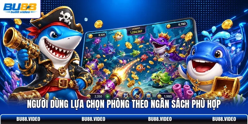 Người dùng lựa chọn phòng theo ngân sách phù hợp
