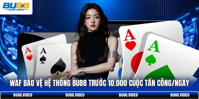 WAF bảo vệ hệ thống Bu88 trước 10.000 cuộc tấn công/ngày